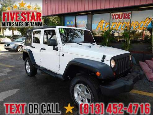 2014 Jeep Wrangler Unlimited S Unlimited Sport AS LOW AS 1500 DOWN!... for sale in TAMPA, FL