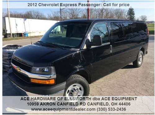 53K MILE 15 PASS EXT 1 TON, ALL BLACK, 1 OWNER FLEET, EXC CONDITION... for sale in Ellsworth, OH