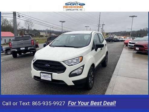 2021 Ford EcoSport S suv Diamond White - - by dealer for sale in LaFollette, TN