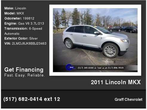 2011 Lincoln MKX - - by dealer - vehicle automotive sale for sale in Graff Okemos, MI