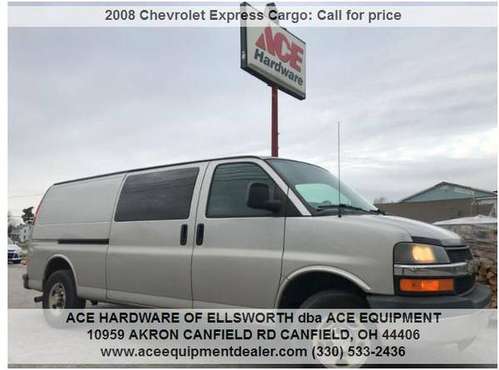 08 CHEVY EXTENDED EXPRESS, RUST FREE, VGC NO ISSUES, WORK READY -... for sale in Ellsworth, OH