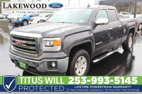 ✅✅ 2015 GMC Sierra 1500 4WD Double Cab 143.5 SLE Extended Cab Pickup for sale in Lakewood, WA