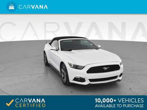 2016 Ford Mustang EcoBoost Premium Convertible 2D Convertible WHITE - for sale in Atlanta, KS