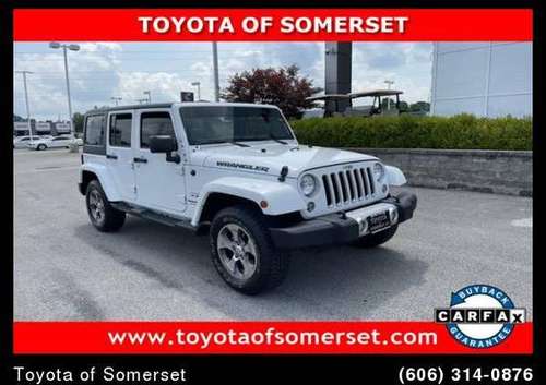 2018 Jeep Wrangler JK Unlimited 4x4 Sahara - - by for sale in Somerset, KY