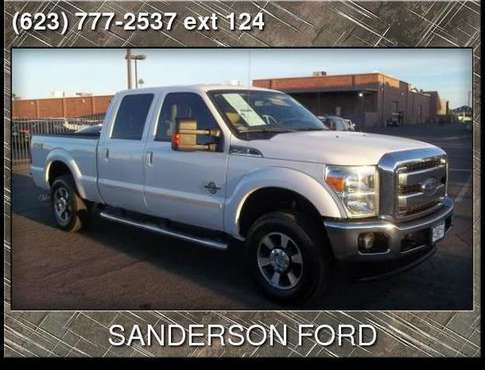 2015 Ford F-250 Lariat Crew Cab 4WD White for sale in Glendale, AZ