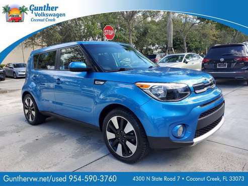 2018 *Kia* *Soul* *+ Automatic* Caribbean Blue - cars & trucks - by... for sale in Coconut Creek, FL