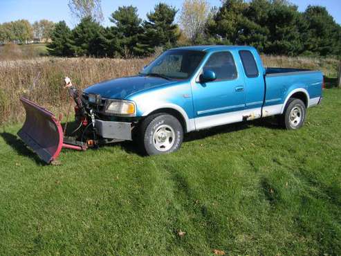 1997 Ford F150 4x4 Plow Truck for sale in Plum City, WI