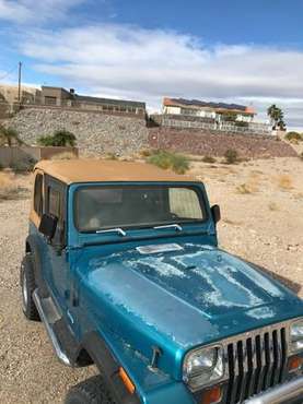 1993 Jeep Wrangler YJ 4x4 6 cyl, 4 0L motor 5 speed manual - cars & for sale in Lake Havasu City, AZ