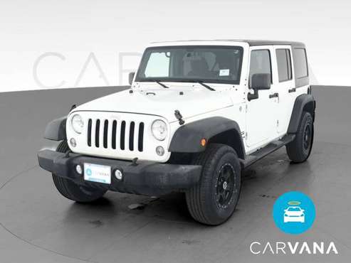 2014 Jeep Wrangler Unlimited Sport S SUV 4D suv White - FINANCE... for sale in Westport, NY