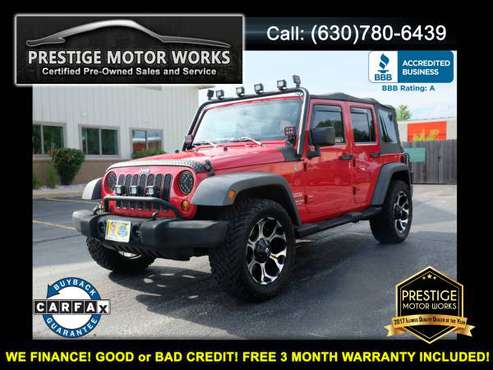 2010 Jeep Wrangler Unlimited Sport! LOW MILES! CERTIFIED! CLEAN CARFAX for sale in Naperville, IL