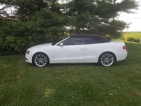 2013 Audi A5 2.0T Cabriolet White with Tan Interior. for sale in Schaefferstown, PA