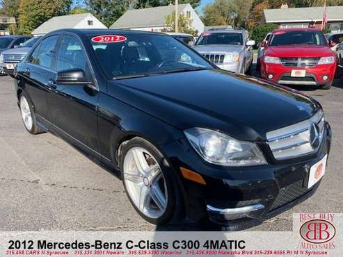 2012 MERCEDES-BENZ C-CLASS C300 4MATIC! EASY CREDIT APPROVAL! APPLY!!! for sale in N SYRACUSE, NY