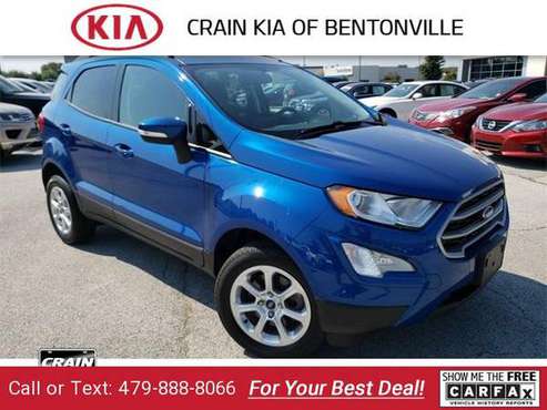 2018 Ford EcoSport SE suv Blue Candy Metallic Tinted Clearcoat for sale in Bentonville, AR