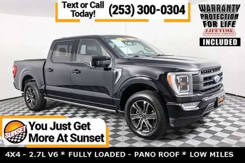 2021 Ford F-150 4x4 4WD F150 Truck Crew cab Lariat SuperCrew - cars for sale in Sumner, WA
