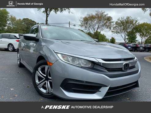 2016 *Honda* *Civic Sedan* *4dr CVT LX* SILVER for sale in Buford, GA