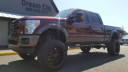 2015 Ford F250 Super Duty Crew Cab Diesel 4x4 Lariat Pickup 4D 6 3/4 f for sale in Portland, OR