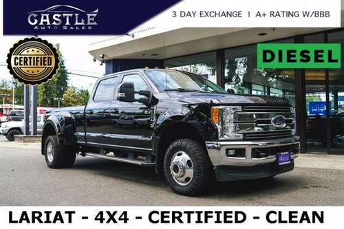 2017 Ford Super Duty F-350 DRW Diesel 4x4 4WD Certified F350 Lariat for sale in Lynnwood, OR