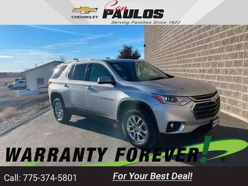 2020 Chevy Chevrolet Traverse LT Cloth suv Silver Ice Metallic for sale in Jerome, NV