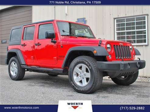 2017 Jeep Wrangler Unlimited Sport - 94, 000 Miles - 6 Speed Manual for sale in Christiana, PA