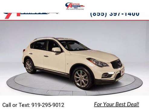 2017 INFINITI QX50 Base hatchback White - cars & trucks - by dealer... for sale in Raleigh, NC