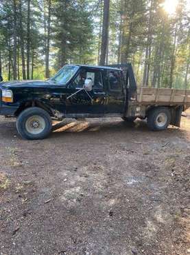 1992 F250 extended cab 7 3 Liter Diesel Flatbed - - by for sale in Columbia Falls, MT