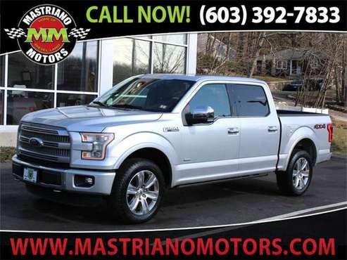2015 Ford F-150 F150 F 150 PLATINUM 4WD SUPERCREW PANORAMIC SUNROOF for sale in Salem, MA
