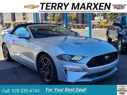 2018 Ford Mustang Convertible Silver - cars & trucks - by dealer -... for sale in Flagstaff, AZ