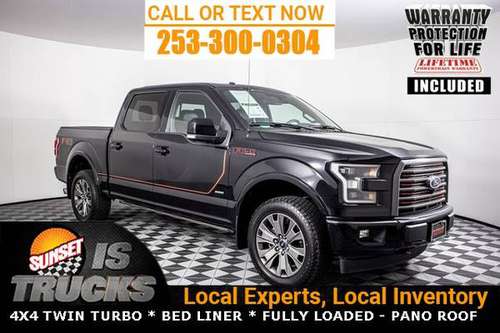 2017 Ford F-150 4x4 4WD F150 Lariat SuperCrew PICKUP TRUCK AWD -... for sale in Sumner, WA