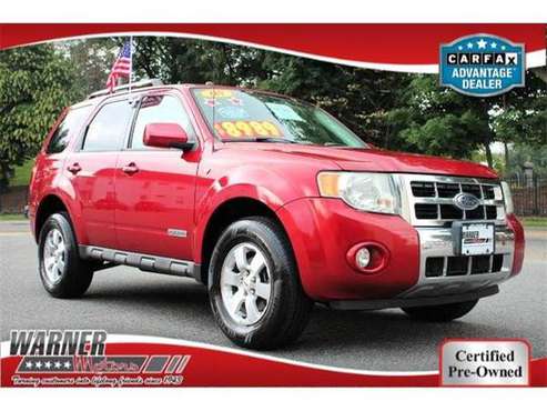 2008 Ford Escape SUV Limited AWD 4dr SUV - Red for sale in East Orange, NJ