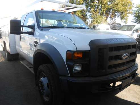 2009 FORD F-550 4X4! UTILITY CONTRACTORS BED! LOW MILES! for sale in Oakdale, CA