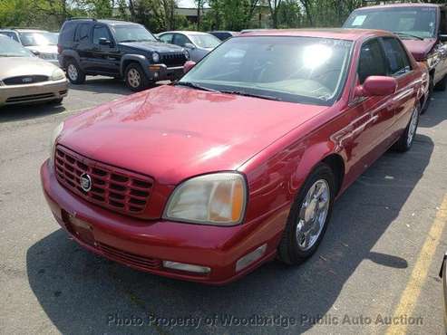 2002 Cadillac DeVille 4dr Sedan DTS Red - - by for sale in Woodbridge, District Of Columbia