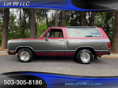 1984 Dodge RAMCHARGER 360 V8 NEW INTERIOR Blazer Bronco Tahoe for sale in Milwaukie, OR