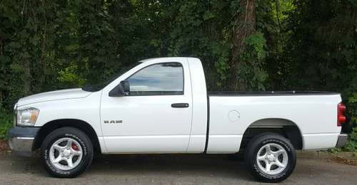 White 2008 Dodge Ram ST/122K/V6/Tow Package for sale in Raleigh, NC