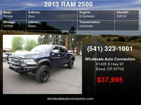 2013 Ram 2500 4WD Mega Cab 160.5" Laramie for sale in Bend, OR