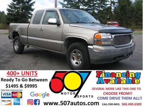 2001 GMC Sierra 1500 Ext Cab 143.5 WB 4WD SLE - cars & trucks - by... for sale in Roy, WA