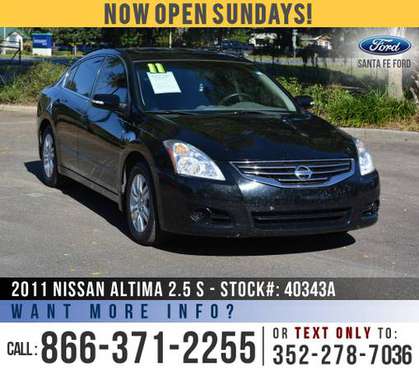 2011 NISSAN ALTIMA 2.5 S *** Tinted Windows, Cruise Control *** -... for sale in Alachua, FL