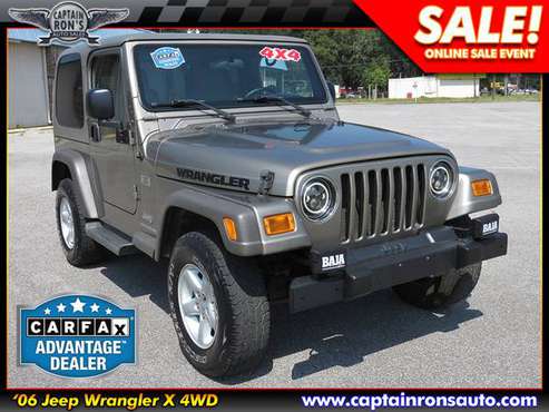 '06 JEEP WRANGLER 4X4 w/ Factory Hardtop, Automatic, Super Nice! for sale in Saraland, AL