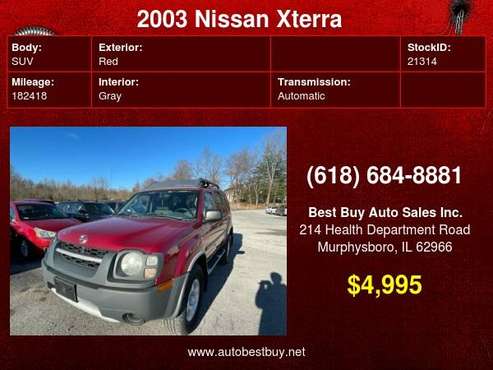 2003 Nissan Xterra XE V6 4dr SUV Call for Steve or Dean - cars & for sale in Murphysboro, IL