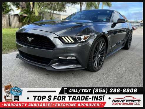 2017 Ford Mustang V6 V 6 V-6 Coupe 2D 2 D 2-D - - by for sale in Hollywood, FL
