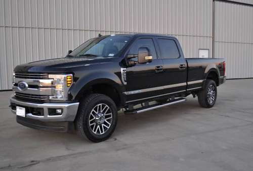 2019 Ford F-350 Lariat Crew Cab Long Bed Diesel 4x4 Black - cars & for sale in Argyle, TX