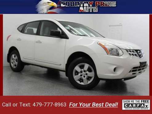 2012 Nissan Rogue S AWD 4dr Crossover hatchback White for sale in Farmington, AR