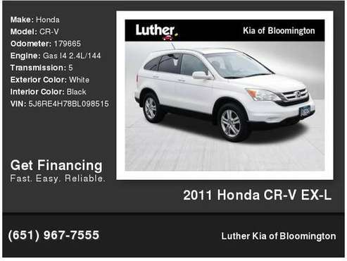 2011 Honda CR-V EX-L - - by dealer - vehicle for sale in Bloomington, MN