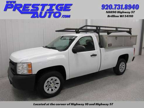 2013 CHEVROLET SILVERADO 1500 LONG BOX - LADDER RACK - JOBOX TOOLBOXES for sale in (west of) Brillion, WI