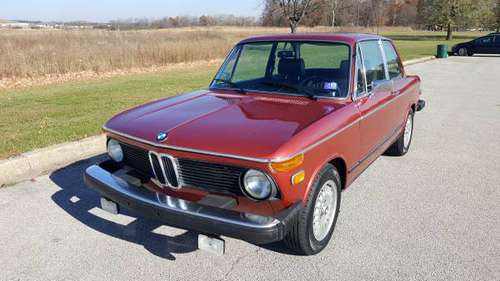 1974 BMW 2002tii Beautiful Garnet Red Metallic with Black Interior -... for sale in Arlington Heights, IL