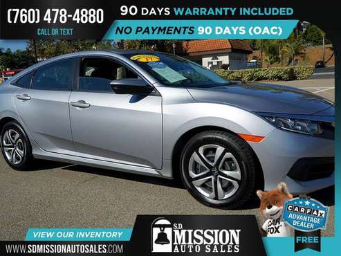 2017 Honda Civic Sedan LX FOR ONLY $221/mo! - cars & trucks - by... for sale in Vista, CA