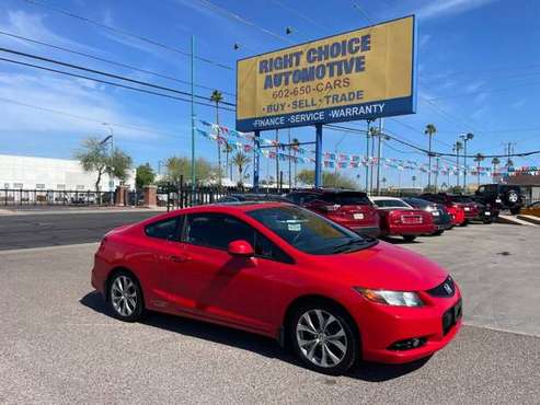 2012 Honda Civic Si coupe, 6 speed manual, CARFAX CERTIFIED, LOW MIL for sale in Phoenix, AZ