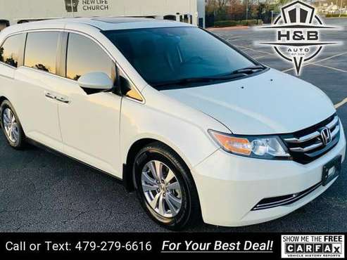 2014 Honda Odyssey EX L w/DVD 4dr Mini Van van White - cars & trucks... for sale in Fayetteville, AR