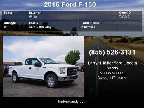 2016 Ford F-150 XL Schedule a test drive today! for sale in Sandy, UT