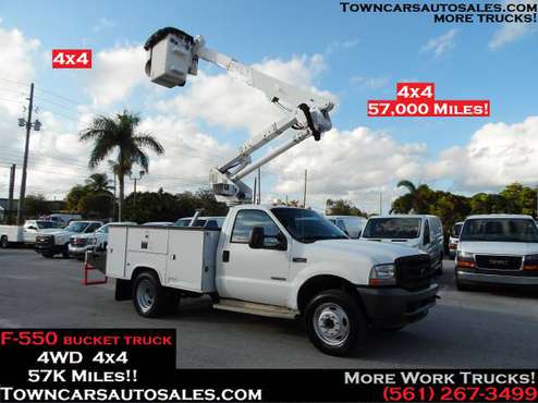 Ford F550 4X4 *BUCKET TRUCK* Utility Work Service Boom BUCKET TRUCK for sale in south florida, FL
