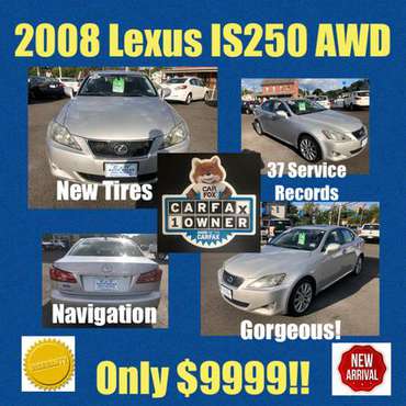 2008 Lexus IS-250 AWD..*Clean 1-Owner Carfax w/ 37 Service... for sale in Sewell, NJ
